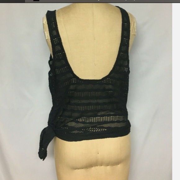 GO By GOSSIP Womens 2-in-1 Layered Swim Top Separates Black 103292 NWT $54 - Picture 9 of 9